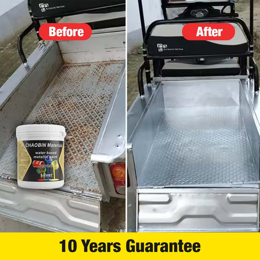 ✅Anti-Rust Silver Metallic Paint(10 Years Guarantee)