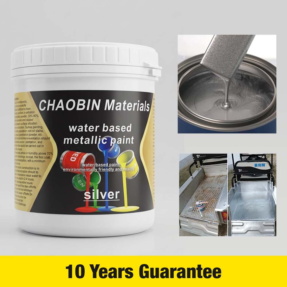 ✅Anti-Rust Silver Metallic Paint(10 Years Guarantee)