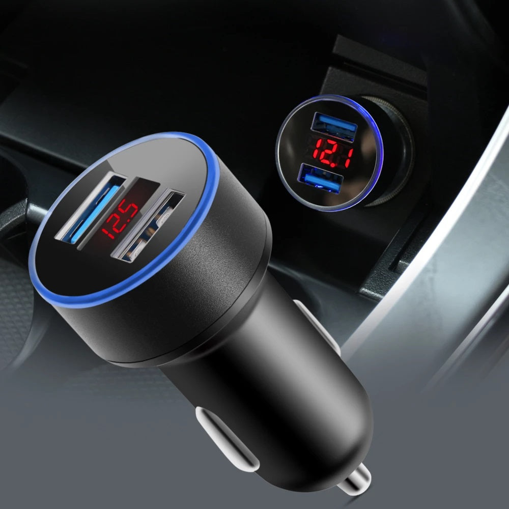 Car Charging Accessories Dual USB Charger 3.1Amps