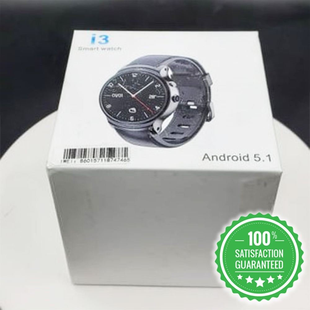 I3 Android MTK6580 Smart Watch, SIM, Bluetooth, WiFi, Playstore