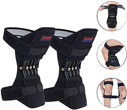 2 Pcs Knee Brace Powerful Booster Leg Joint Lift Support Pad