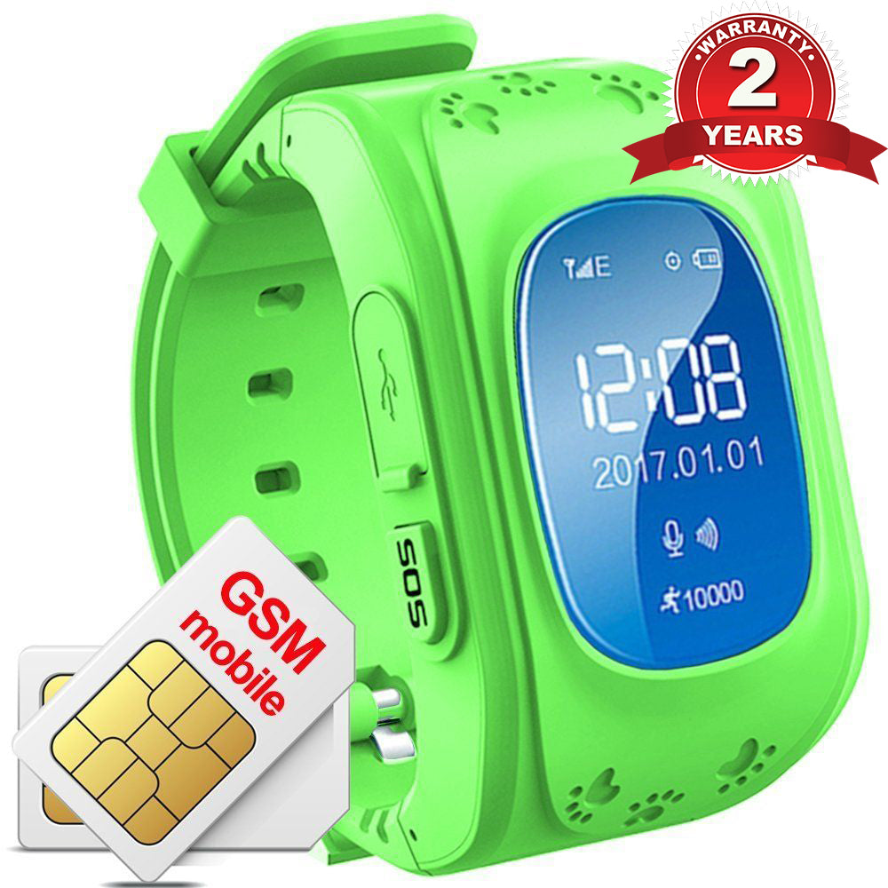 GPS Tracker Smart Watch For Kids, SIM, Location, Call, Message Function