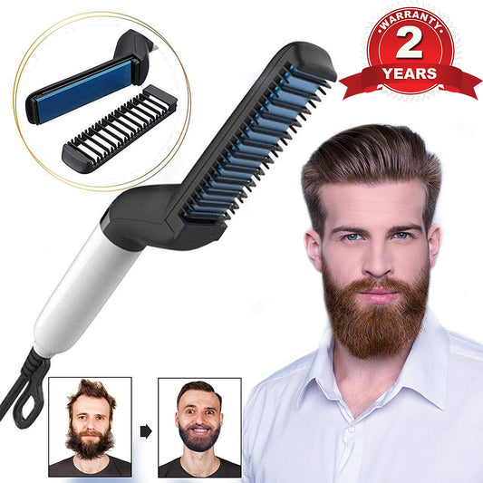 Multifunctional Electric Hair Beard Comb Quick Straightener